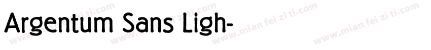 Argentum Sans Ligh字体转换